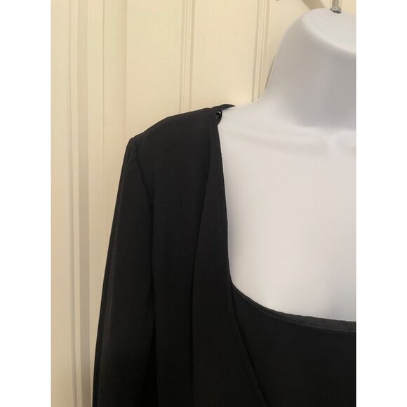 Cameron Blake Black Evening Gown With Beaded Jacket By Mon Cheri Women’s Size 16 - Picture 6 of 16